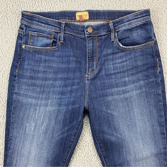 Driftwood Women's Jackie Stretch Dark Wash High Rise Jeans   Size:  32 - Picture 2 of 13